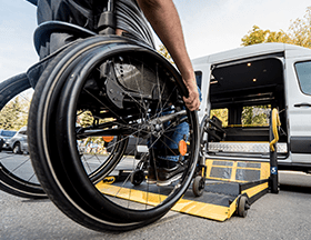 Medical transportation for Douglasville, GA resident in a wheelchair