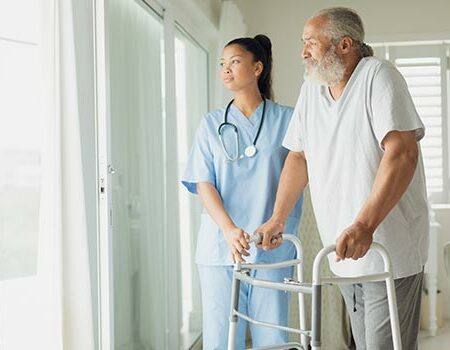 Nurse and Patient in Home for Home Health Services in Atlanta, Alpharetta, Marietta, GA, Altamonte Springs, FL